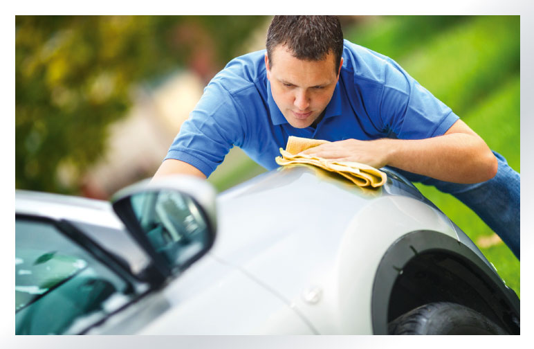 Man Washing Car